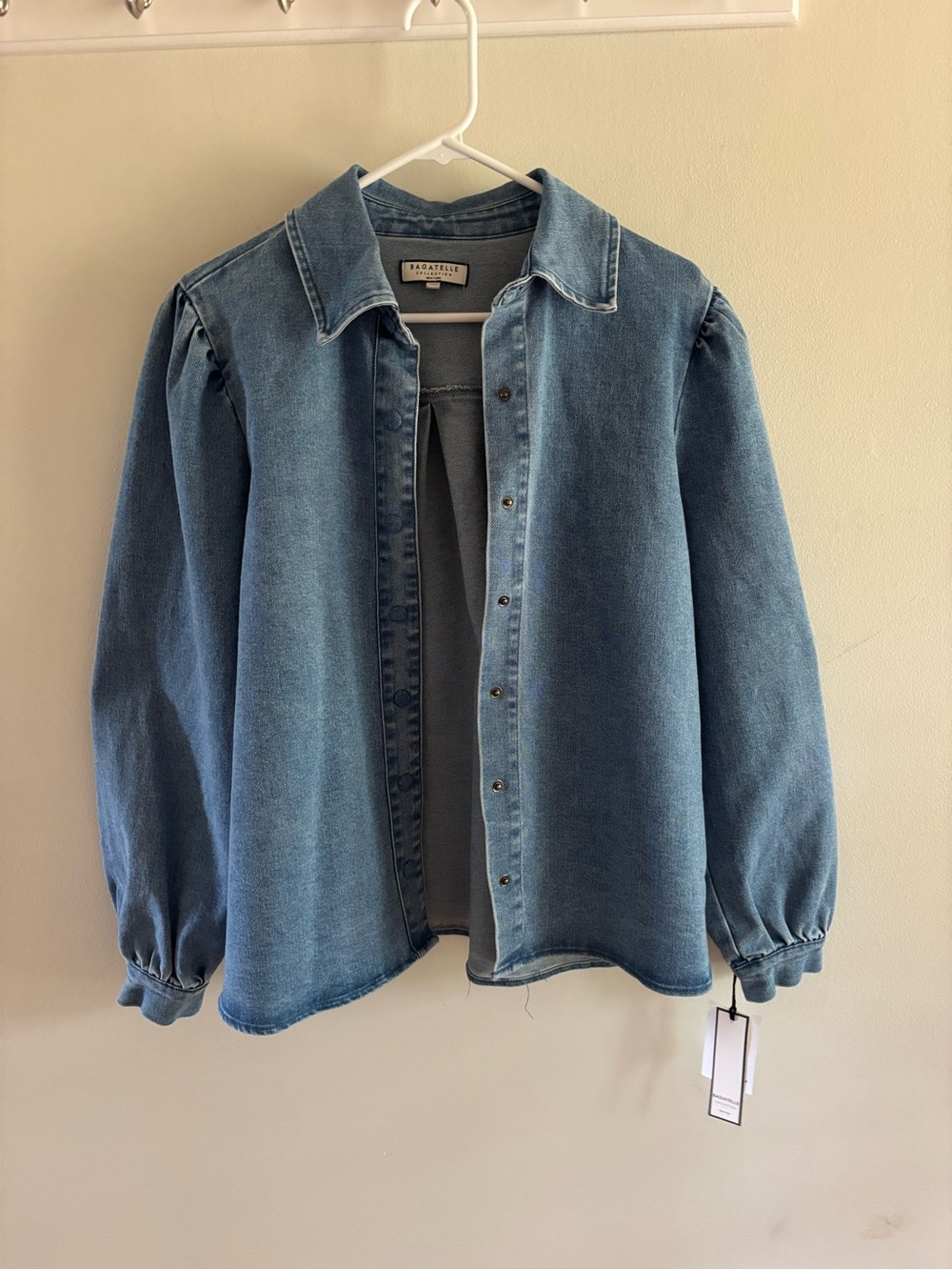 bagatelle Blue Denim Button-Up Shirt Jacket